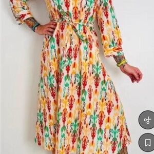 Zara Colorful Long Sleeve Dress